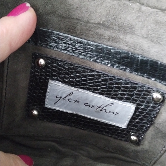 Glen Arthur Snake Skin Python Clutch - Picture 6 of 8